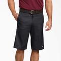 Dickies Men's Relaxed Fit Multi-Use Pocket Work Shorts, 13" - Black Size 42 (WR640)