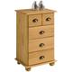 Idimex - Commode colmar chiffonnier apothicaire rangement avec 4 tiroirs en pin massif finition