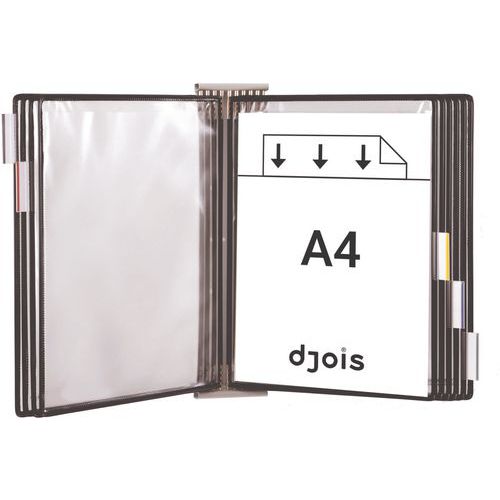 Support Mural Suivant Avec 10 Pochettes A4 No Ires - Djois Made By Tarifold