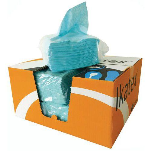 Chiffon Non Tissé 1 Pli 10x50 Fts Bleu 35x30cm - Ikatex