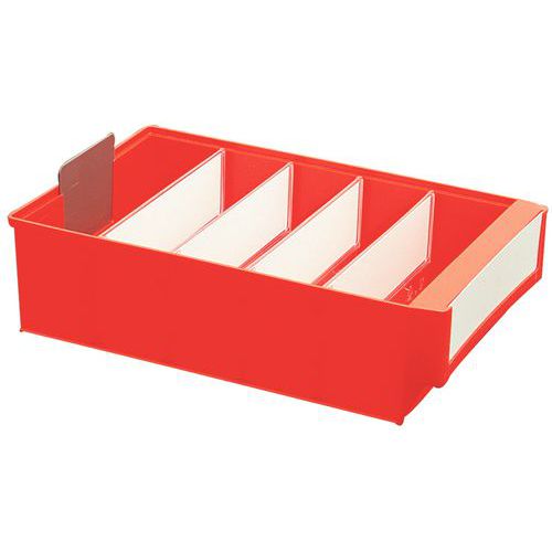 bac-tiroir lxlxh=500x183x81mm rouge