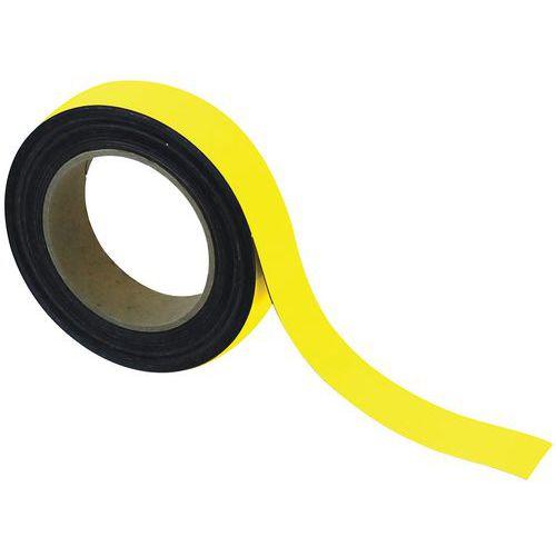 bande magnétique de marquage 10mx30mm jaune - manutan expert