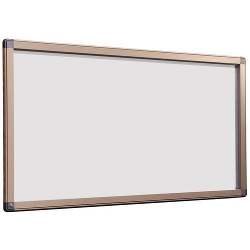Vitrine D'affichage 24 A4 Antares Fond Métal Couleur Grise Extérieure - Planorga