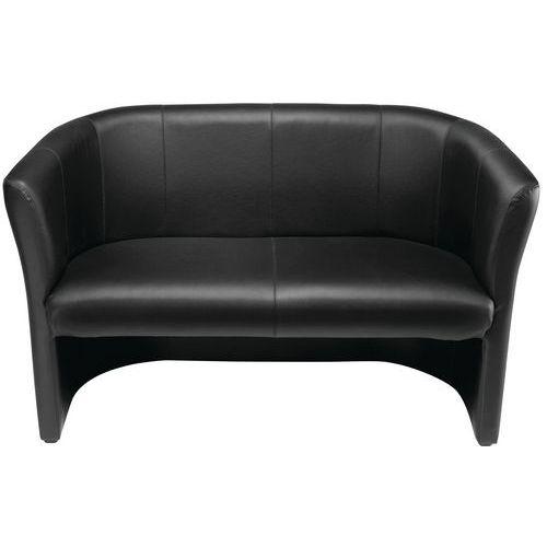 Chauffeuse Club 2 Places Noir Noir - Nowy Styl