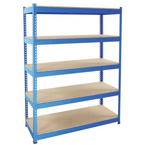 rayonnage rapid 1 1980x1830x455-5 niveaux-agglomérés-ral5019