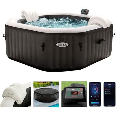 Whirlpool Intex Pure spa Bubble Jet Massage 201x71cm aufblasbar 4 Personen 28458 Image