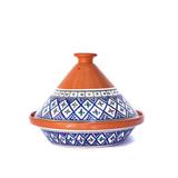 Kamsah Moroccan Ceramic Round Tagine Non Stick/Ceramic in Blue | 12 H x 12 W in | Wayfair KLBT