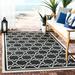 Black 48 x 0.25 in Indoor/Outdoor Area Rug - Highland Dunes Dirks Geometric/Beige Indoor/Outdoor Area Rug | 48 W x 0.25 D in | Wayfair