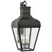 Visual Comfort Signature Collection Chapman & Myers Fremont 35 Inch Tall 4 Light Outdoor Wall Light - CHO 2162FR-CG