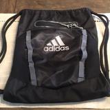 Adidas Bags | Adidas Drawstring Bag With Zippers | Color: Black/Gray | Size: Os