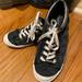 Coach Shoes | Authentic Coach Barrett Sneakers-Black Size 8 | Color: Black/Silver | Size: 8