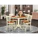 Charlton Home® Smyth Counter Height Rubberwood Solid Wood Dining Set Wood in White | Wayfair 518D47E4AD8F442ABA329059141631FE