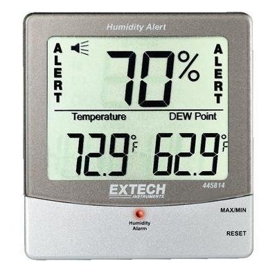 Extech 445815-NIST Hygro-Thermometer and Humidity Alert with Dew Point and NIST