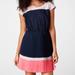 American Eagle Outfitters Dresses | American Eagle Colorblock A-Line Pleated Dress S | Color: Blue/Pink | Size: S