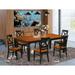 Darby Home Co Beesley Butterfly Leaf Rubberwood Solid Wood Dining Set Wood in Black/Brown, Size 30.0 H in | Wayfair