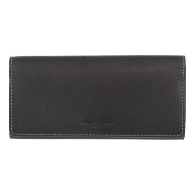 Womens Club Rochelier RFID Trifold Clutch Wallet with Gusset Red