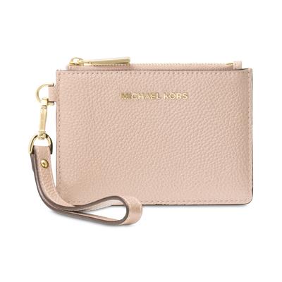 Michael Michael Kors Mercer Pebble Leather Coin Purse - Soft Pink/Gold