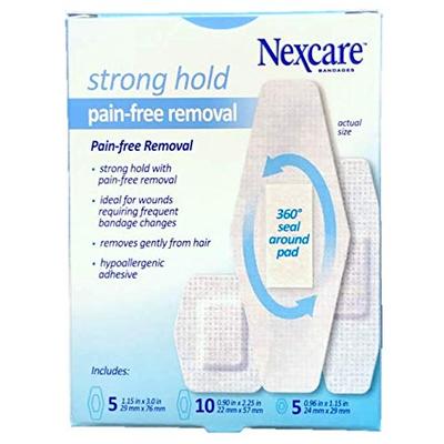 Nexcare Sensitive Skin Bandages, Assorted, 20 Bandages Per Box (6 Boxes)