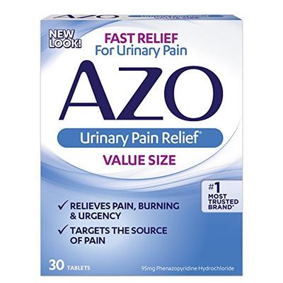 AZO Urinary Pain Relief Value Size |with Phenazopyridine Hydrochloride |Fast Relief | Relieves UTI P