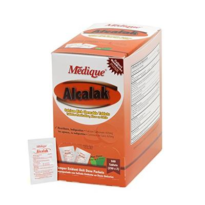 Medique 10113 Alcalak Antacid Tablets, 500-Pack