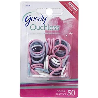 Goody Ouchless Braided Mini Elastics, Assorted 50 ea (Pack of 10)