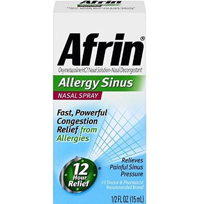 Afrin Sinus Nasal Spray 0.50 oz (Pack of 12)