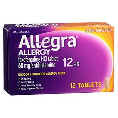 Allegra Allergy Tablets 12 Hour 12 ea (Pack of 3)