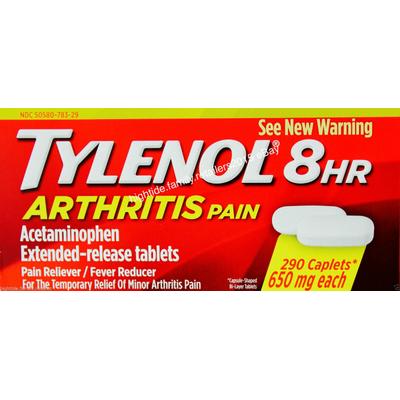 Tylenol 8-Hour Arthritis Pain Relief Acetaminophen 650mg, 290 Caplets