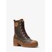 Michael Kors Corey Logo Combat Boot Brown 7.5