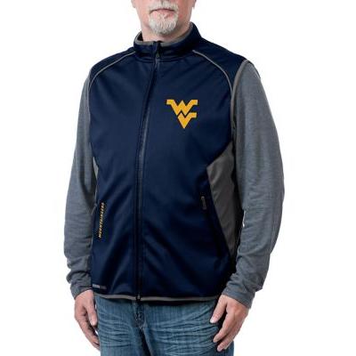 Franchise Club Navy NCAA West Virginia Mountaineers Stadium Softshell Vest