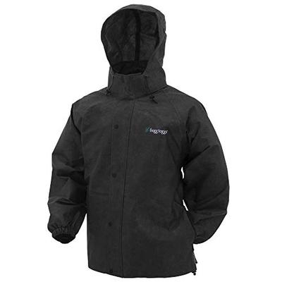 Frogg Toggs Pro Action Rain Jacket, Black, Size Medium