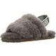 UGG Mädchen Fluff Yeah Slide SLIPPER, Charcoal, 22 EU