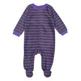 Leveret Footies - Purple & Gray Stripe Fleece Footie - Infant, Toddler & Kids screenshot. Infant Bodysuits directory of Clothes.