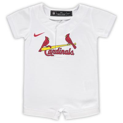 "Nike St. Louis Cardinals Newborn & Infant White Official Jersey Romper"