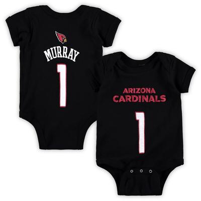 "Kyler Murray Arizona Cardinals Infant Black Mainliner Name & Number Bodysuit"