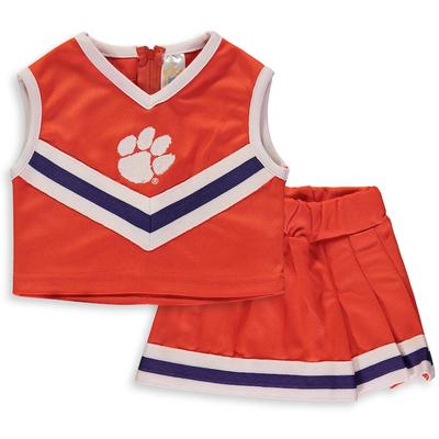 Clemson Tigers Girls Toddler Two-Piece Cheer Set - Orange