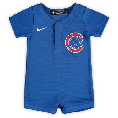 Chicago Cubs Nike Newborn & Infant Official Jersey Romper - Royal