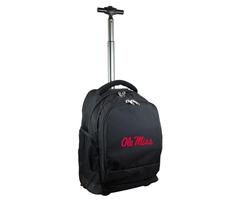 Denco NCAA Mississippi 19 in. Black Wheeled Premium Backpack