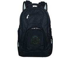 Denco NCAA Ohio State Buckeyes Tonal Laptop Backpack, Blacktonal Laptop Backpack, Black, 19-inches