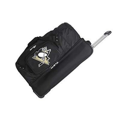 NHL Pittsburgh Penguins Rolling Drop-Bottom Duffel Bag, 27-inches