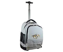 Denco NHL Nashville Predators 19 in. Gray Wheeled Premium Backpack