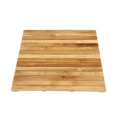 ARB Teak & Specialties 30 in. x 36 in. Bathroom Shower Mat in Natural Teak