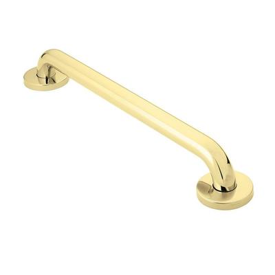 MOEN SecureMount 24 in. x 1-1/4 in. Concealed-Screw Grab Bar in Polished Brass