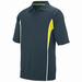 Augusta Sportswear Men's Rival Sport Shirt M Slate/Power Yellow/White