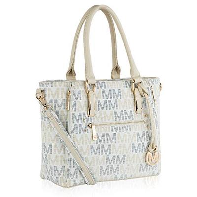 Mia K Collection Crossbody Shoulder Handbag for Women, PU Leather Pocketbook Top-Handle Purse Tote-S