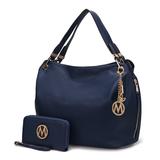 MKF Collection by Mia K. Fabienne Hobo Bag with Wallet - navy screenshot. Handbags & Totes directory of Handbags & Luggage.