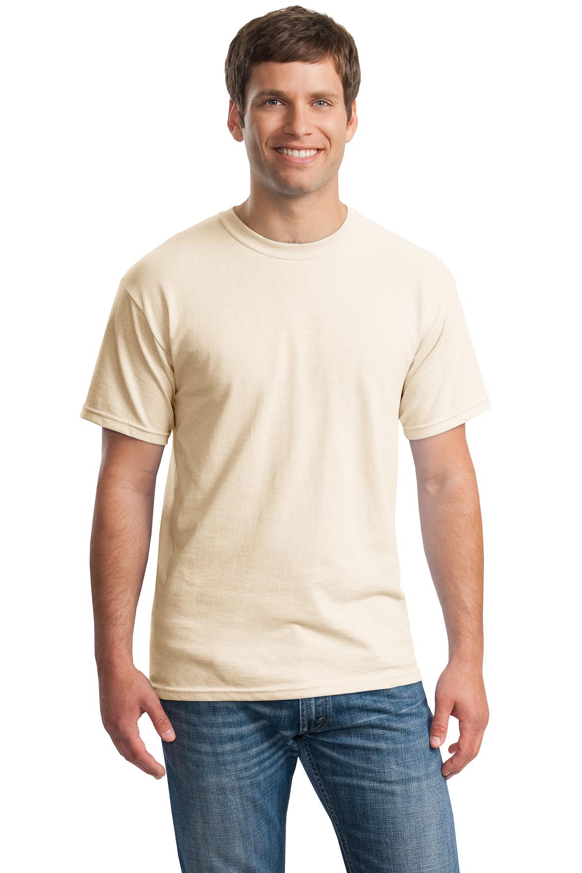 Gildan G500 Adult Heavy Cotton T-Shirt in Natural size Small 5000, G5000