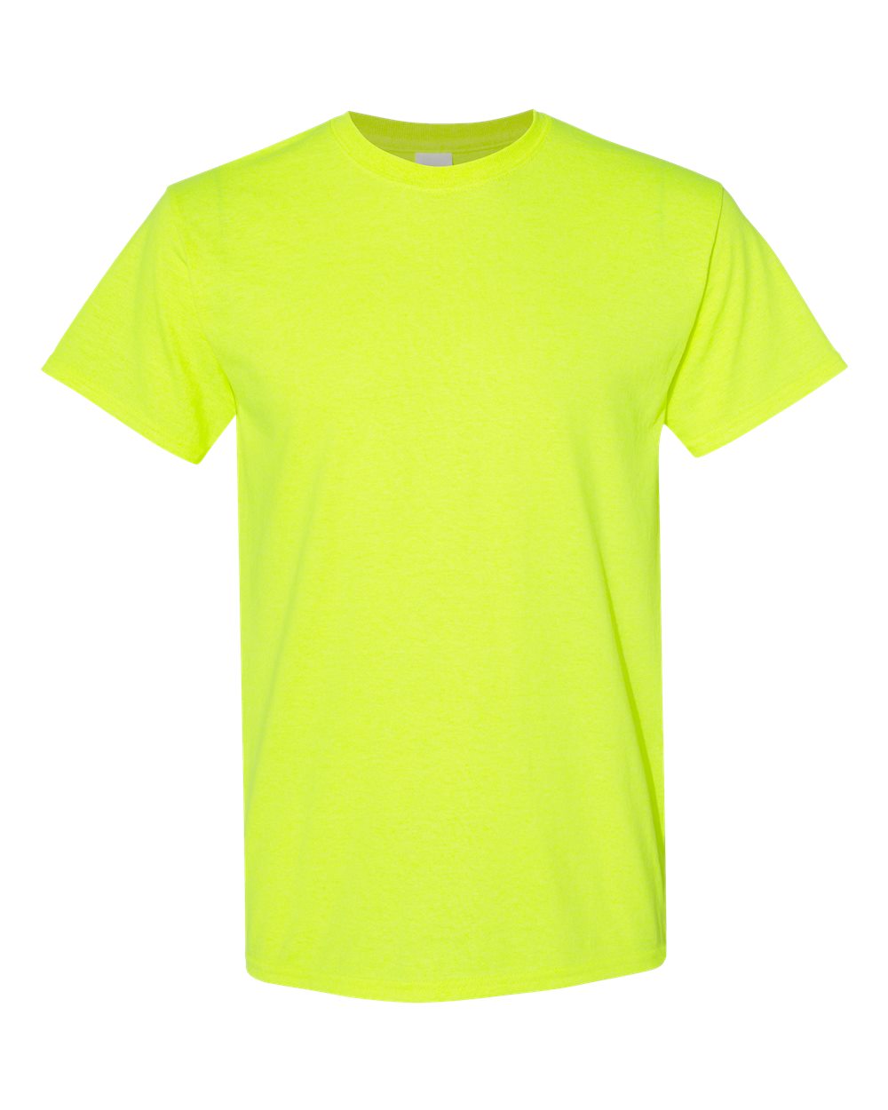 Gildan G500 Adult Heavy Cotton T-Shirt in Safety Green size 2XL 5000, G5000