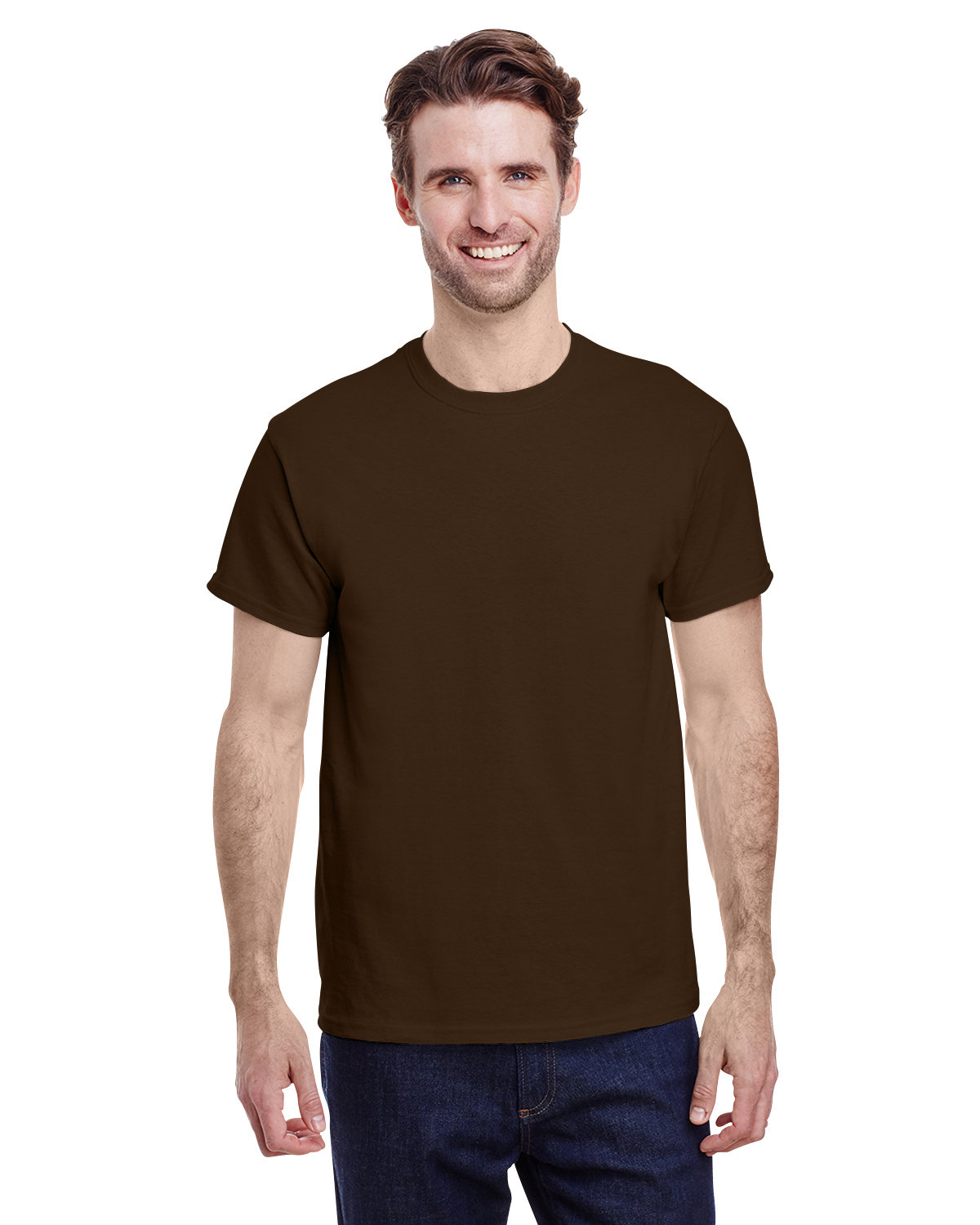 Gildan G500 Adult Heavy Cotton T-Shirt in Dark Chocolate size 4XL 5000, G5000