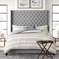 Zipcode Design™ Kaster Standard Bed Upholstered/Linen in Brown | 83.46 H x 87.8 W x 87.59 D in | Wayfair 1E022B229981431CA029DF73E6EA6DA0